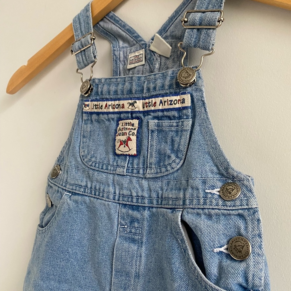 Little Arizona Jean Co. Overalls for baby boy or baby girl | tagged a 12 month